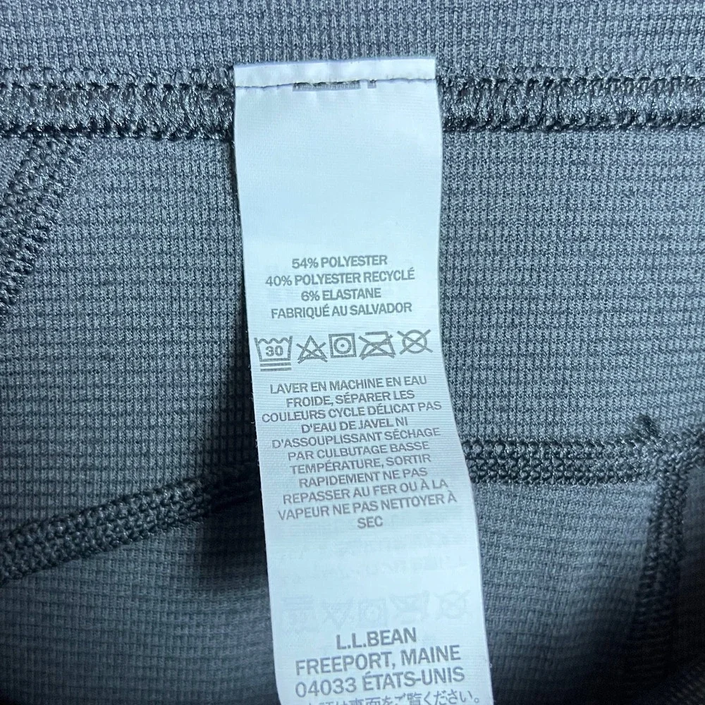 LL Bean Midweight Base Layer Leggings Women's Size L Athleisure Gorpcore